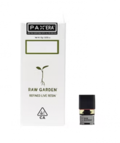 raw garden refined live resin cartridge